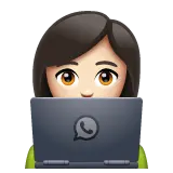 Women holding the laptop Emoji