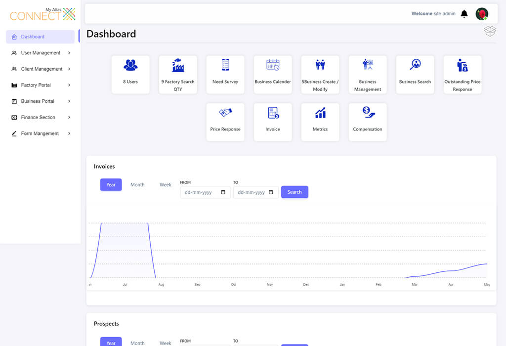 My Atlas Connect – Supply Chain Management Platform