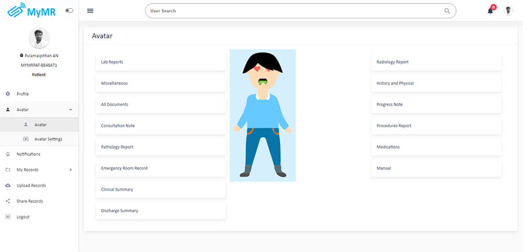 MyMr – Medical Records Sharing Platform